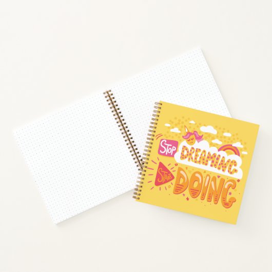 Stop met dromen, begin met Bleek geel doen Notitieboek (Binnen)