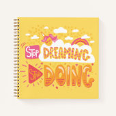 Stop met dromen, begin met Bleek geel doen Notitieboek (Voorkant)