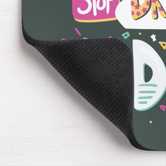 Stop met dromen, begin met bosgroen muismat (Hoek)