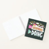 Stop met dromen, begin met bosgroen notitieboek (Binnen)