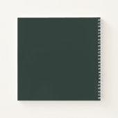 Stop met dromen, begin met bosgroen notitieboek (Achterkant)