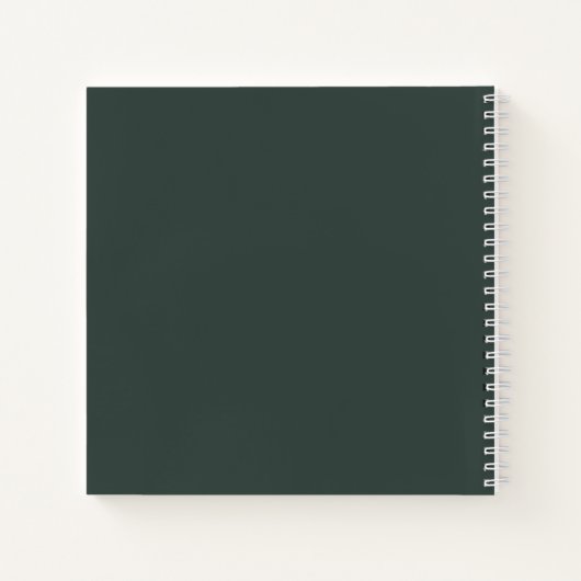 Stop met dromen, begin met bosgroen notitieboek (Achterkant)