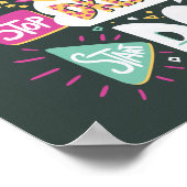 Stop met dromen, begin met bosgroen poster (Hoek)