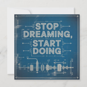 Stop met dromen, begin met doen kaart
