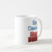Stop met dromen, begin met doen koffiemok (Voorkant rechts)