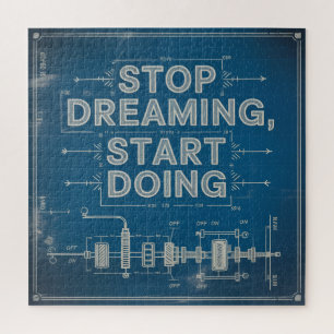 Stop met dromen, begin met doen legpuzzel