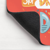 Stop met dromen, begin met donker koraal muismat (Hoek)