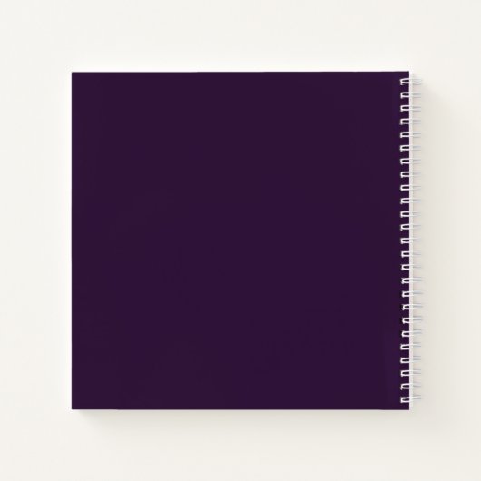 Stop met dromen, begin met donker Paarse Notitieboek (Achterkant)