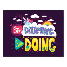 Stop met dromen, begin met donker Paarse