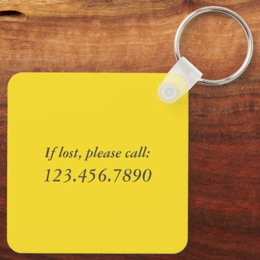 Stop met dromen, begin met geel metaal sleutelhanger (Achterkant)