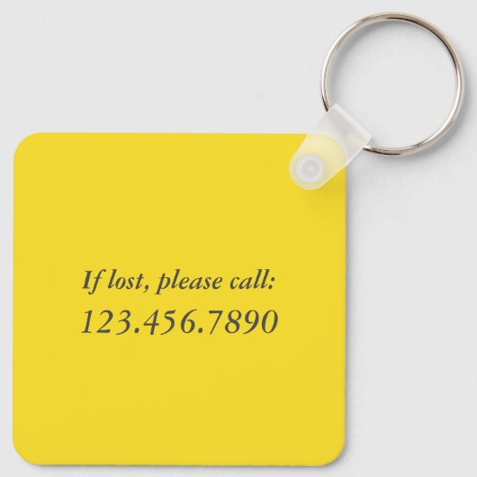 Stop met dromen, begin met geel metaal sleutelhanger (Achterkant)