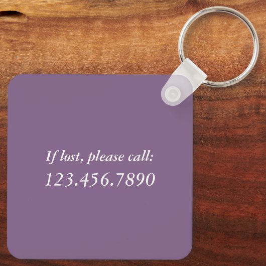 Stop met dromen, begin met het doen van Bleke lave Sleutelhanger (Achterkant)