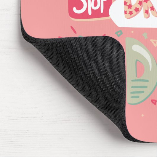 Stop met dromen, begin met het doen van lichte zal muismat (Hoek)