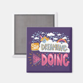 Stop met dromen, begin met Indigo Magneet (Voorkant / Achterkant)