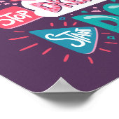 Stop met dromen, begin met Paarse doen Poster (Hoek)