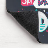 Stop met dromen, begin met schaduwzwart doen muismat (Hoek)