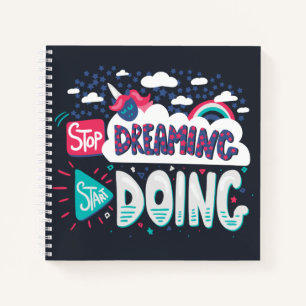 Stop met dromen, begin met schaduwzwart doen notitieboek