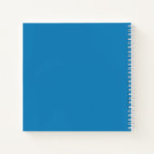 Stop met dromen, begin met staalblauw notitieboek (Achterkant)