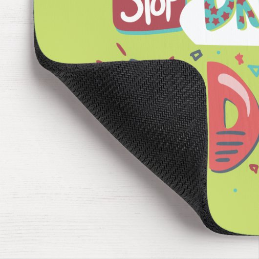 Stop met dromen, begin met zachte Limoen Muismat (Hoek)