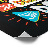 Stop met dromen, begin met zwart doen poster (Hoek)