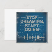 Stop met dromen, begin te doen kaart (Voorkant / Achterkant)