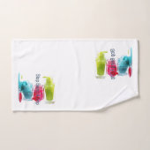 Stop met een druppel te zijn bad handdoek (Handdoek)