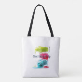 Stop met een druppel te zijn tote bag (Achterkant)
