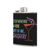 Stop met een vuist maken uit mijn Daiquiri Funny Q Heupfles (Links)