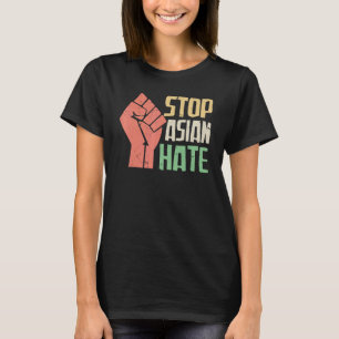 Stop met eerst Aziatische haat T-shirt