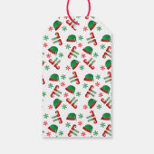 Stop met Elfing rond Funny Gezegde Green Cadeaulabel (Achterkant)
