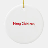 Stop met Elfing rond het grappige kerstGezegde Keramisch Ornament (Achterkant)