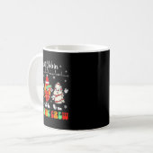 Stop Met Fibbin Hartelijke Kerstploeg Harttechnici Koffiemok (Voorkant links)