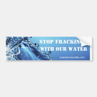 Stop met frackeren met ons water bumpersticker
