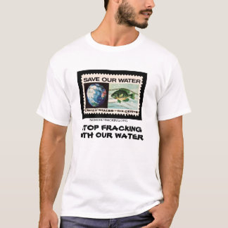 Stop met frackeren met ons water t-shirt