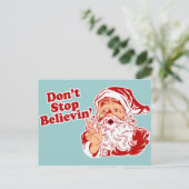 Stop met geloven feestdagenkaart (Staand voorkant)