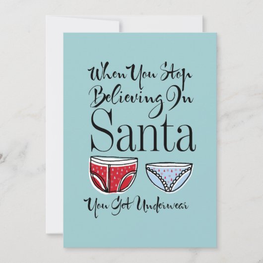 Stop met geloven in kerstKaart voor kerstmis in Sa (Voorkant)