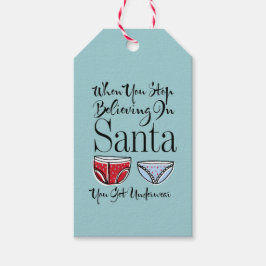 Stop met geloven in Labels met cadeautjes aan de k Cadeaulabel