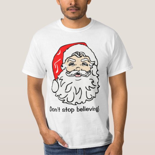 Stop met geloven in Santa Shirt (Voorkant)