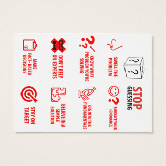 Stop met gissen in pocket Kaart, 2,5" x 3,5" Visitekaartje