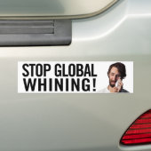 Stop met Global Whining! Bumpersticker (Op auto)