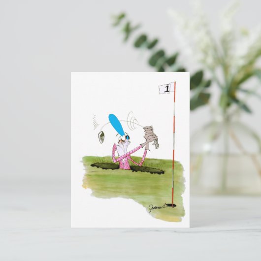 Stop met graven - Golf, Tony Fernandes Briefkaart (Staand voorkant)