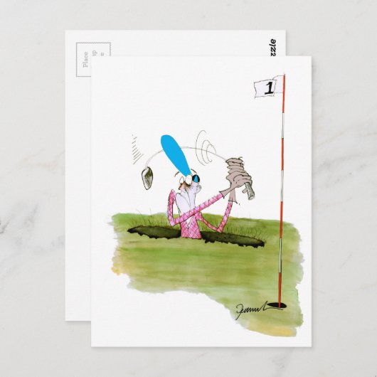 Stop met graven - Golf, Tony Fernandes Briefkaart (Voorkant / Achterkant)