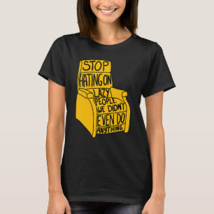 Stop met haten op luie mensen grappige recliner st t-shirt