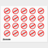Stop met het afspelen van "Wagon Wheel"-stickers Ronde Sticker (Vel)