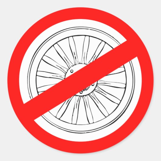 Stop met het afspelen van "Wagon Wheel"-stickers Ronde Sticker (Voorkant)