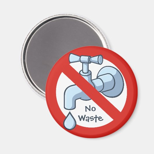 Stop met het afvoeren van water Magnet (Voorkant / Achterkant)