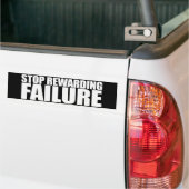 STOP MET HET BELONEN VAN FALEN Bumpersticker (Op Truck)