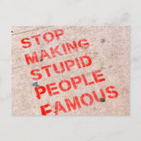 Stop met het beroemd maken van stoute mensen - gra