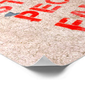 Stop met het beroemd maken van stoute mensen - gra poster (Hoek)