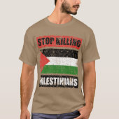 Stop met het doden van Palestijnen T-shirt (Voorkant)
